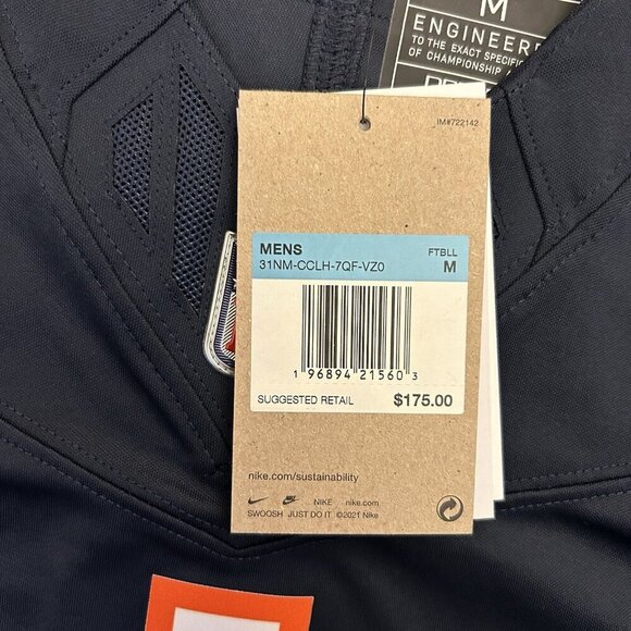 Nike Chicago Bears Football Jersey NFL Fields #1 Mens Size M - Medium - NWT $175 - Picture 9 of 16